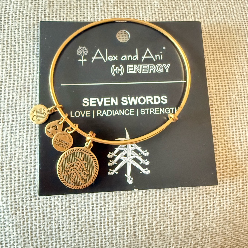 Alex and Ani Gold Seven Swords Bracelet